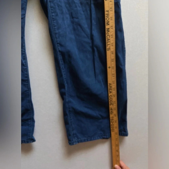 Monki denim jean straight leg crop  overalls Sz 36/ S - Picture 10 of 11